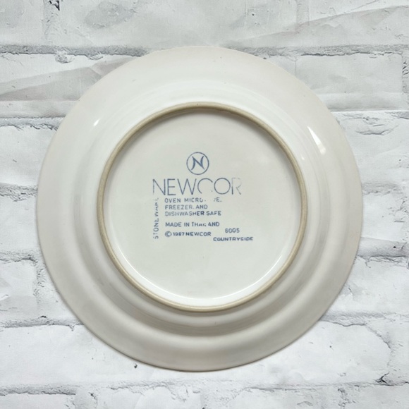 Newcor Stoneware Countryside Geese Appetizer Plates Set of 2 Vintage 1987 - Picture 6 of 6